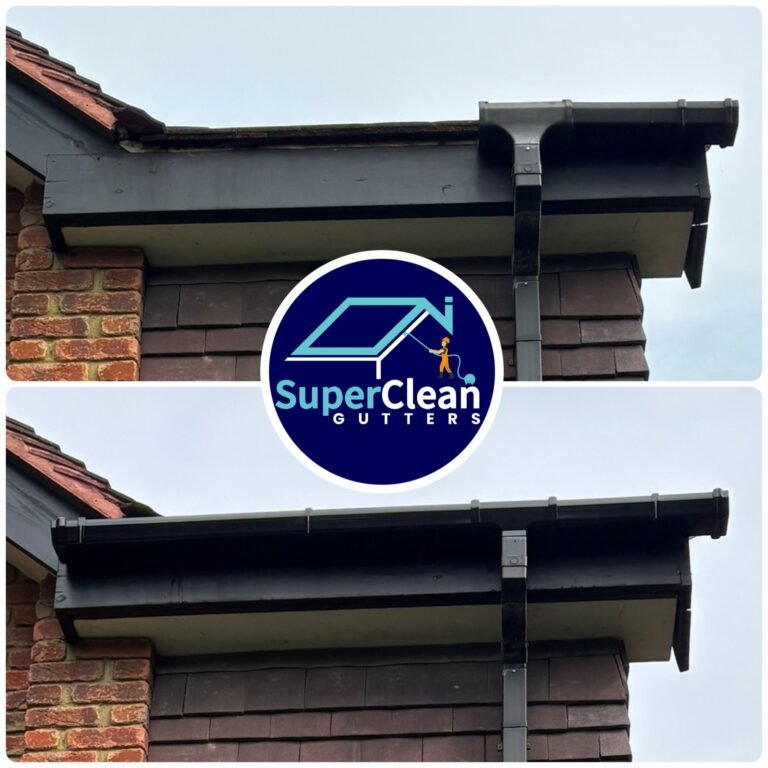 Gutter and exterior cleaning job completed by SuperClean Gutters in Surrey